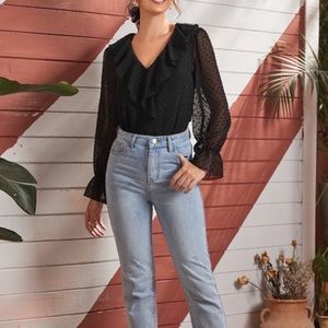 COPY - Zara Swiss Dot Blouse